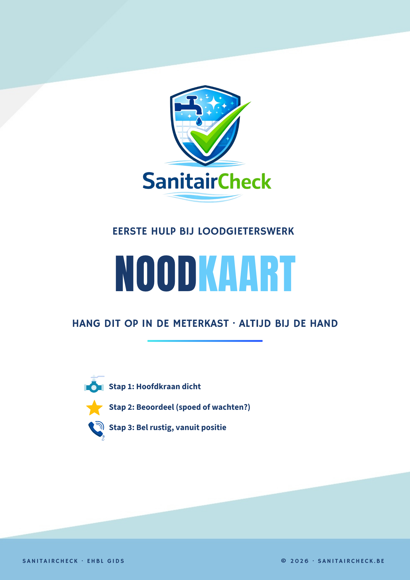 EHBL Noodkaart